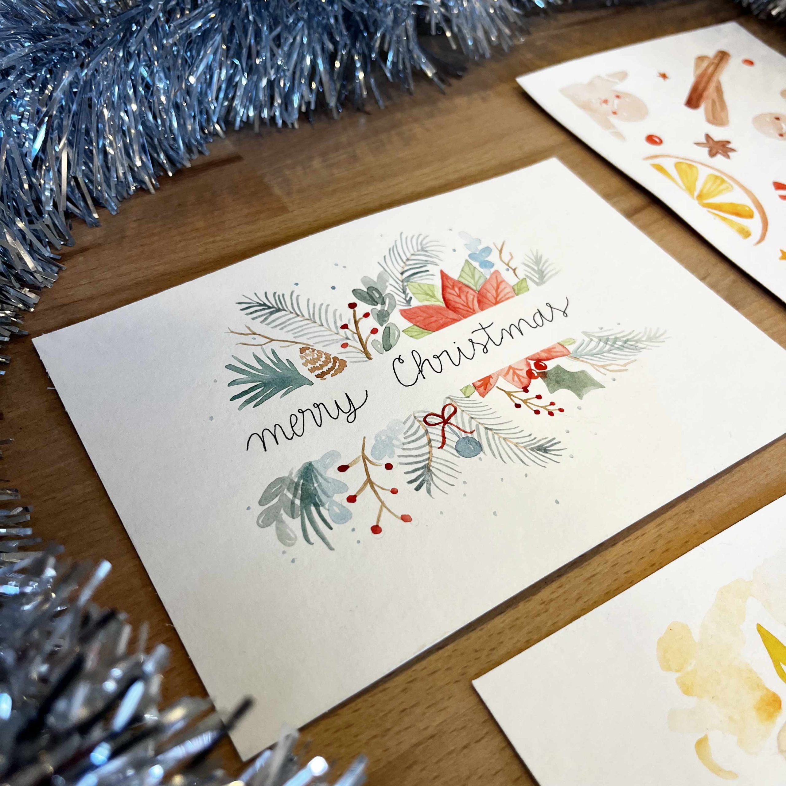 Watercolour Christmas Cards