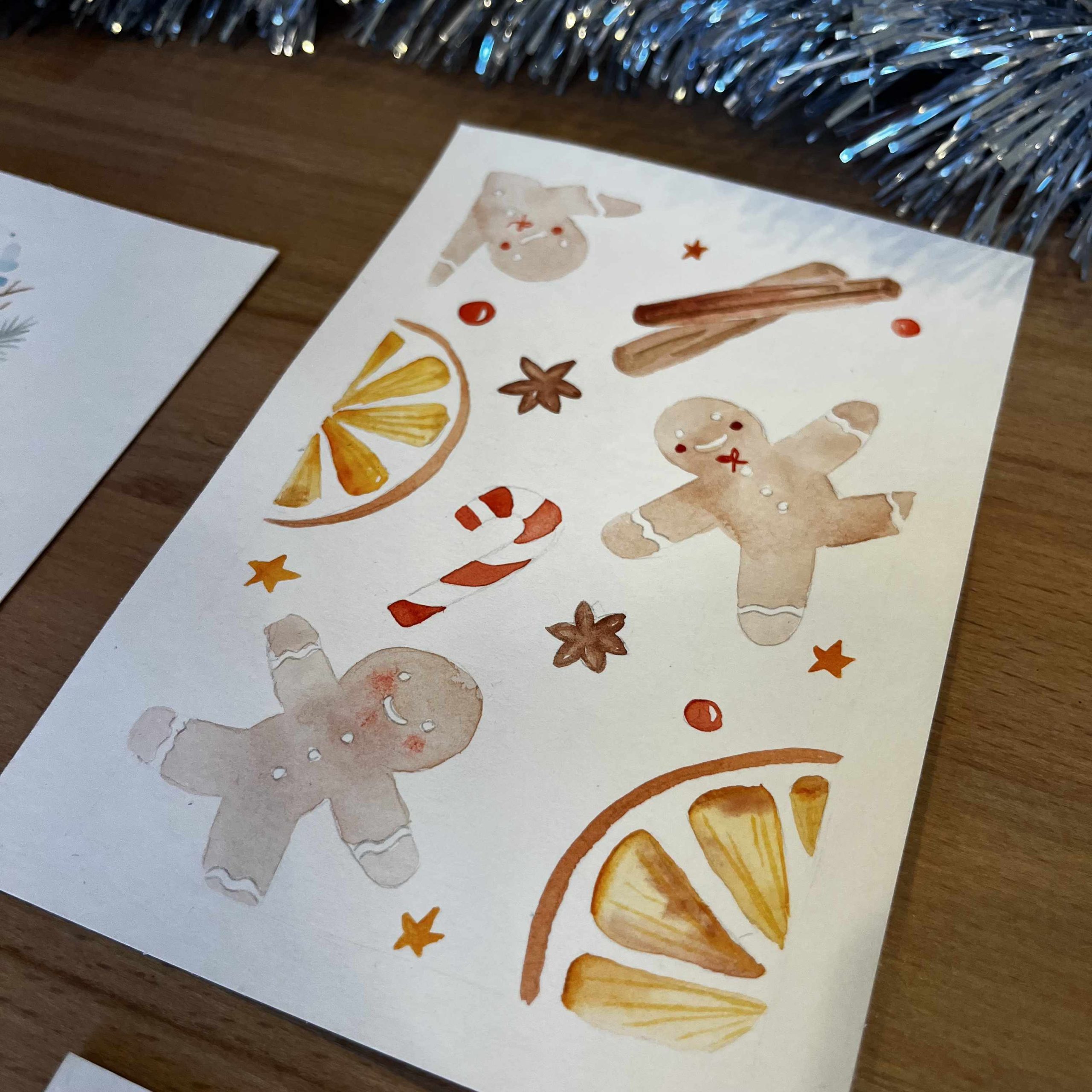 Watercolour Christmas Cards
